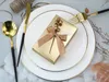 2020 New Luxury Golden Gifts Boxes Wedding Favor Holders Cake Chocolate Candy Boxes with Ribbon3845688