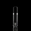 1 PC Packing Bottle Tom Transparent Lip Gloss Tubes Plast Lip Balm Tube Lipstick Mini Prov Kosmetisk behållare med svart lock