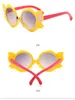 2021 New Kids Cartoon Cat Sunglasses Fashion Boys And Girls Cats Face Sun glasses Lovely Ear eyeglasses PC Frame For Children