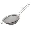 Aço Inoxidável malha fina peneira Colander farinha peneira com suco Handle e Ferramentas coador de chá de cozinha