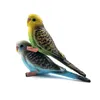 10st/parti simulering mini söt papegoja fågelfigur djurmodell heminredning miniatyr fairy trädgård dekoration tillbehör figur t200331