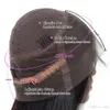 Parrucca dritta brasiliana pizzo anteriore capelli umani parrucca nodi sbiancati pre -pizzichi di peli per donne5775565