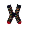 Men Socks Cartoon Clown Plane Bird Dot Dog Colorful Happy Vintage Harajuku Street Hip Hop Funny Casual Skate Cotton Socks1