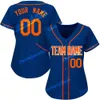 Maglie da baseball personalizzate Nome blu ricamo a buon mercato qualsiasi numero di prodotti di alta qualità della maglia di alta qualità