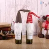 2019 cubierta de botella de vino tinto bolsas decoración fiesta en casa Santa Claus embalaje de Navidad cena familiar de Navidad Decor4129125