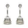 Bohême vintage indien d'argent plaqué or Zamak Bells Tassel Boucles d'oreilles pour les femmes Jewellry ethnique