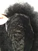 Sistema di capelli per uomo Toupee per capelli afro Parrucchino per uomo Super Full Thin Skin Toupee Jet Black # 1 Sostituzione dei capelli umani Remy brasiliani per uomo