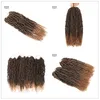 DHgate Gros Crochet Passion Twist Cheveux courts pour Passion Twist Crochet Extensions de cheveux Tissage de cheveux synthétiques 14 pouces en vrac bouclés 2021