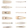 New fashionable female pearl hairpin Hair Clip Snap Hair Barrette Stick Hairpin Hair Styling Accessories For Women Girls