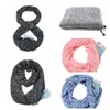 Fashion Unisex Stretchy Pocket Scarf Creative Loop Secret Hidden Zipper Scarf Winter Warm Solid Ring Blanket Wrap Scarves LJJ_TA1287