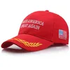 Embroidery Trump Support Baseball Cap Maak AMERIKA GROOT MEER Snapback Cap Donald Trump Hat Verstelbare Sport Bal Caps Gift DBC VT0434