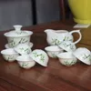 우선 중국 쿵푸 차 세트 음료웨어 보라색 점토 세라믹 빙글 리 포함 티 포트 컵 tureen Infuser Tea Tray267S 포함