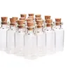 5 ml de liège en bois mini bouteilles en verre mini verre pots vides conteneurs bouteille pots pendentifs artisanat dérive bouteille de parfum KKA7803