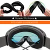 Ski Goggleswinter Snow Sports Snowboard Goggles med antifog UV -skydd för män Kvinnor Women Youth Snowmobile Skiing Skating Mask404521499467