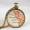 Kompas biżuteria Vintage Mapa Saudyjska Arabia Włochy Naszyjnik Ziemi Mapa World Workze Brązowy Łańcuch Handmade Szkło Cabochon Naszyjnik