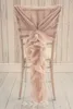 2020 블러쉬 핑크 프릴이 의자는 빈티지 로맨틱 의자 띠 아름다운 패션 웨딩 파티 생일 장식 커버