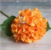 Party Supplies Artificial Hydrangea Flower Head 47cm Fake Silk Single Real Touch Hydrangeas 8 Colors for Wedding Centerpieces Home Flowers