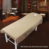 Lenzuola per salone cosmetico Lenzuola copriletto per trattamento massaggi SPA con foro 9 colori tra cui scegliere