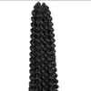 Nieuwe stijl Synthetische haakvlechten Ombre Kleur Kanekalon Vlechten Hair Extensions 80g / Pack 22 Roots 18 inch