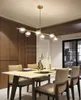 현대 LED 매직 콩 분자 샹들리에 창조적 인 미국 사각형 램프 거실 식당 침실 장식 전등 MYY