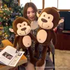 Monkey Peluş Bebek Oyuncakları Çocuk Yumuşak Peluş Oyuncaklar Sevimli Renkli Uzun Kol Maymun Dolgulu Hayvan Bebek Hediyeleri New1803836
