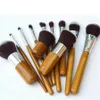 Bambou poignée de maquillage Pinceaux cosmétiques professionnels kits Pinceau Fondation fard à paupières Brosses Kit Make Up Outils 11pcs / set RRA744