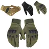 Guantes de ciclismo para deportes al aire libre, ejército táctico, Airsoft, tiro, bicicleta, combate, Paintball, nudillos de carbono duro, dedo completo