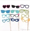 Festive Set of 44 Photo Booth Prop Mustache Eye Glasses Lips on a Stick Mask Funny Wedding Party Photography XB1