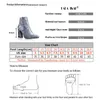 Vendita calda-Stivaletti in velluto per le donne Stivaletti con tacco alto Scarpe a punta Scarpe invernali da donna botas mujer 014N1249 -4