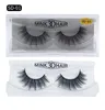 3D Mink Cílios Sujo Extensão do chicote do Olho Cílios Sexy Full Strip Eye Lashes Por fibra química