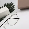 6202 Christian Men Women's Artistic Small Fresh Style Anti-Blue Light Glasses 55mm Lens 6Color Glasses Frame With Box