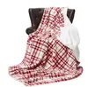 coperta di flanella plaid.