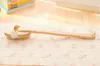 100pcs/lot Wooden Bath Brush Long Handle Reach Back Body Shower Bristle SPA Scrubber Bathroom