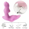 Wearable Motyl Dildo Wibrator Dorosłych Sex Zabawki Dla Kobiet G Spot Clitoris Stymulator Bezprzewodowy Pilot Wibrator MX191228