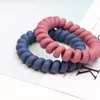 Donne glassata per capelli a spirale cravatte grandi fasce per capelli elastici corda per capelli anello in gomma porta coda di cavallo per ragazze accessori per capelli spessi woles8322722