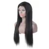 Peruvian Human Hair Straight Full Wigs 150% Density Thick Lace Wig 100% Products Adjustable Band 10-26inch