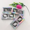 25mm 3D Mink Lashes 100% Real Mink 2 Pairs In Holographic Packaging Long Dramatic False Eyelashes