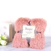 PV Fleecefilt Dubbellagers Fluffy Throw Blanket Bäddsoffa Supermjuk Fuzzy Fur Faux Portable Filt