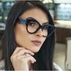 Lunettes Lunettes Vintage Cat Eye Designer Marque Lunettes Cadre Femmes Mode Clair Lunettes Transparent Lunettes UV400