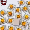 Micui 200pcs 10mm Double color Square Resin Rhinestone Crystal Stone beads flatback For DIY Wedding Decoration ZZ753259s