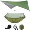 Utomhus Automatisk Snabb Öppna Myggnät Hängmatta Tält med Vattentät Canopy Awning Set Hammock Portable -up