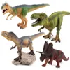 恐竜Jurassic Park Jurassic Tyrannosaur動物モデル玩具男の子フィギュアインドラプターベロシラプトルTriceratop T-Rex World Dinoレンガ子供のおもちゃ