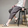 Harem Pants Uomo Hip Hop Streetwear Causale Allentato Stile Coreano Cotone 2021 Estate Harajuku Moda Calf-lunghezza Tousers