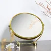 Makeup gold round mirror Simple round gold table vanity mirror Bedroom bathroom photo studio mirrors