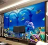 Carta da parati personalizzata con foto 3D Underwater World Underwater Palace 3D TV per interni Sfondo Decorazione murale Carta da parati