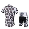 Homme drôle de dessin animé sport jersey vélo de vélo courte