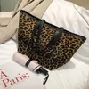 Designer-2019 New Leopard bag Wide shoulder strap Vintage handbag Lady shoulder bag Wide shoulder strap Women Messenger Bags mitao/9