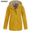 MISSOMO 5XL femmes 2020 hiver femmes vestes manteau chaud solide veste de pluie en plein air Plus imperméable à capuche imperméable coupe-vent