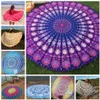 Tapisserie indienne ronde Mandala, serviette de plage, bikini, couverture de plage, bohème, hippie, vêtements de plage, paréos, châle, serviette de bain, tapis de yoga