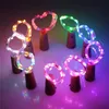 LED-DIY-Flaschen-Lichterkette, korkförmiges Flaschenverschluss-Licht aus Glas für Halloween, Weihnachten, Party, Hochzeit, Heimdekoration